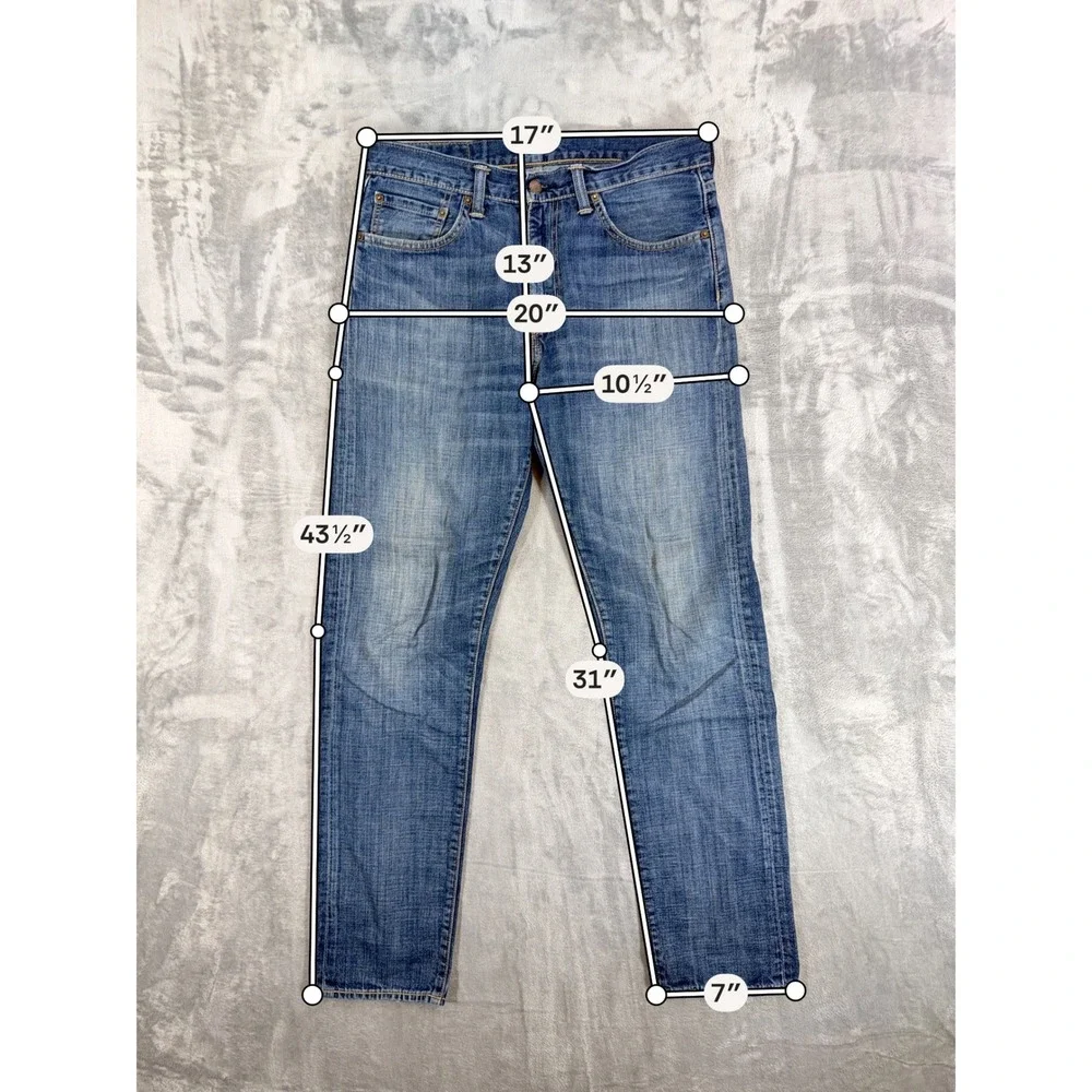 Levi's 508 Regular Taper Fit Jeans Men's Size 32x32 Blue Medium Wash Denim Pants